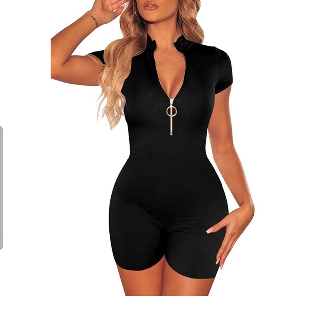 One piece black suit (NWOT)